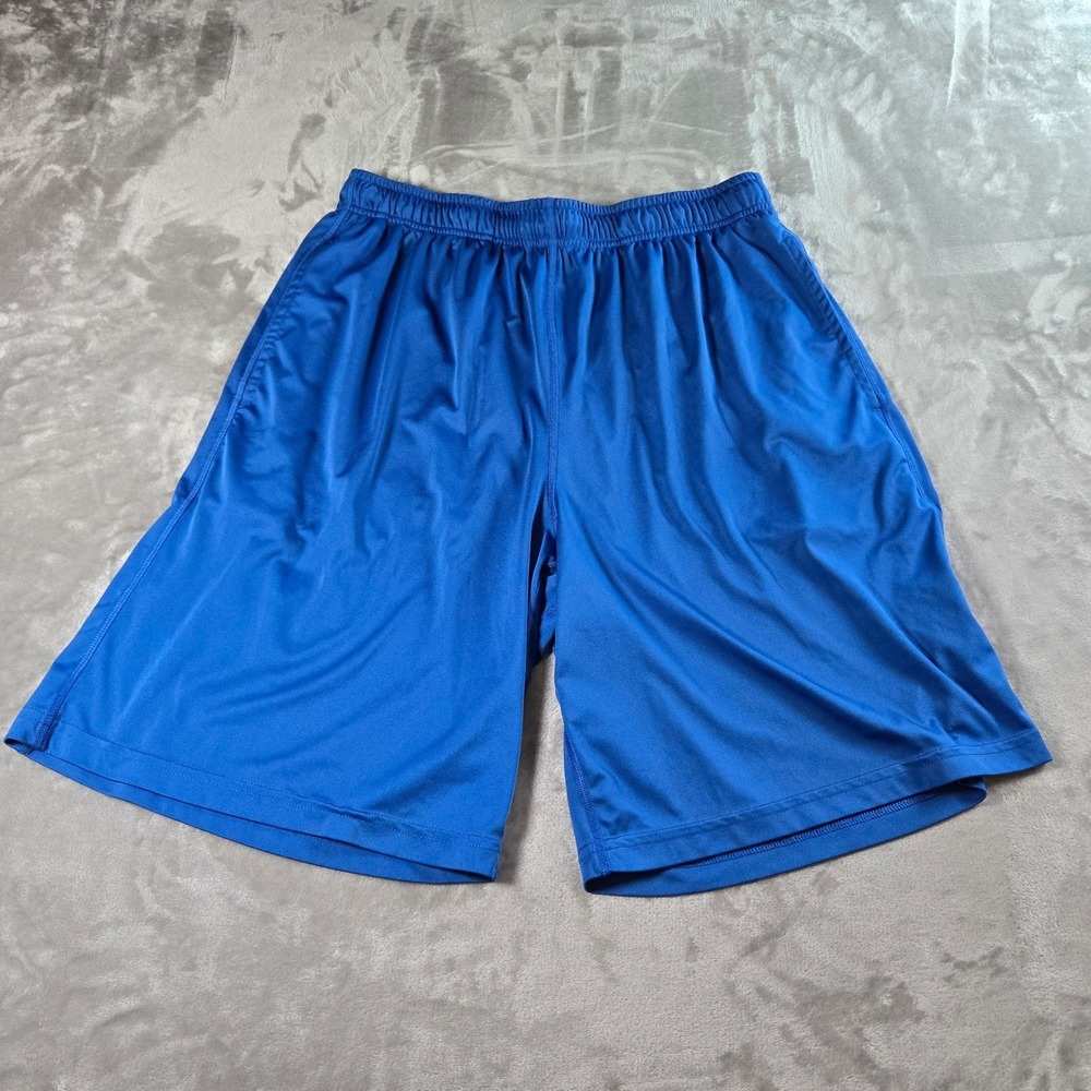 Nike Dri Fit Mens XL Blue Dazzle Y2K Athletic Shorts Basketball Workout Hoop‎